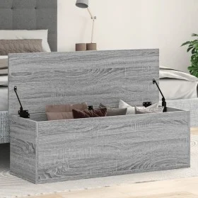 Caja de almacenaje madera ingeniería gris Sonoma 102x35x35 cm de , Baúles de almacenamiento - Ref: Foro24-840693, Precio: 78,...
