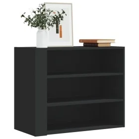 Wandschrank aus schwarzem Ingenieurholz 75x35x60 cm von , Regale und Regale - Ref: Foro24-848417, Preis: 53,74 €, Rabatt: %