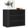 Armario de pared madera de ingeniería negro 75x35x60 cm de , Estantes y estanterías - Ref: Foro24-848417, Precio: 53,74 €, De...