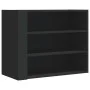 Armario de pared madera de ingeniería negro 75x35x60 cm de , Estantes y estanterías - Ref: Foro24-848417, Precio: 53,74 €, De...