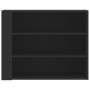 Engineered wood black wall cabinet 75x35x60 cm by , Shelves and shelves - Ref: Foro24-848417, Price: 54,47 €, Discount: %