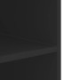 Engineered wood black wall cabinet 75x35x60 cm by , Shelves and shelves - Ref: Foro24-848417, Price: 54,47 €, Discount: %
