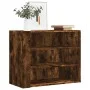 Engineered wood smoked oak wall cabinet 75x35x60 cm by , Shelves and shelves - Ref: Foro24-848420, Price: 52,14 €, Discount: %