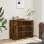 Engineered wood smoked oak wall cabinet 75x35x60 cm by , Shelves and shelves - Ref: Foro24-848420, Price: 52,14 €, Discount: %