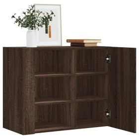 Wandschrank aus braunem Eichenfurnierholz 75x35x60 cm von , Regale und Regale - Ref: Foro24-848429, Preis: 75,92 €, Rabatt: %