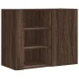 Armario de pared madera de ingeniería marrón roble 75x35x60 cm de , Estantes y estanterías - Ref: Foro24-848429, Precio: 75,9...