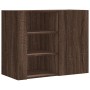 Wandschrank aus braunem Eichenfurnierholz 75x35x60 cm von , Regale und Regale - Ref: Foro24-848429, Preis: 77,11 €, Rabatt: %