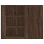 Wandschrank aus braunem Eichenfurnierholz 75x35x60 cm von , Regale und Regale - Ref: Foro24-848429, Preis: 75,92 €, Rabatt: %