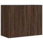 Wandschrank aus braunem Eichenfurnierholz 75x35x60 cm von , Regale und Regale - Ref: Foro24-848429, Preis: 77,11 €, Rabatt: %