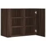 Armario de pared madera de ingeniería marrón roble 75x35x60 cm de , Estantes y estanterías - Ref: Foro24-848429, Precio: 75,9...