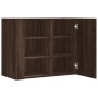 Wandschrank aus braunem Eichenfurnierholz 75x35x60 cm von , Regale und Regale - Ref: Foro24-848429, Preis: 77,11 €, Rabatt: %