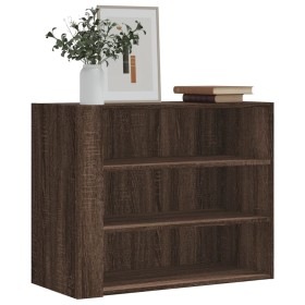 Engineered wood brown oak wall cabinet 75x35x60 cm by , Shelves and shelves - Ref: Foro24-848422, Price: 62,93 €, Discount: %