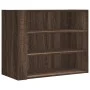 Engineered wood brown oak wall cabinet 75x35x60 cm by , Shelves and shelves - Ref: Foro24-848422, Price: 61,94 €, Discount: %