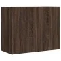 Engineered wood brown oak wall cabinet 75x35x60 cm by , Shelves and shelves - Ref: Foro24-848422, Price: 61,94 €, Discount: %
