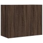 Wandschrank aus braunem Eichenfurnierholz 75x35x60 cm von , Regale und Regale - Ref: Foro24-848422, Preis: 62,93 €, Rabatt: %