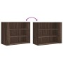 Wandschrank aus braunem Eichenfurnierholz 75x35x60 cm von , Regale und Regale - Ref: Foro24-848422, Preis: 62,93 €, Rabatt: %