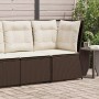Corner garden sofa with brown synthetic rattan cushions by , Outdoor sofas - Ref: Foro24-368983, Price: 98,86 €, Discount: %