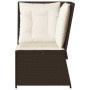 Corner garden sofa with brown synthetic rattan cushions by , Outdoor sofas - Ref: Foro24-368983, Price: 98,86 €, Discount: %