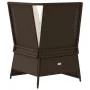 Corner garden sofa with brown synthetic rattan cushions by , Outdoor sofas - Ref: Foro24-368983, Price: 119,26 €, Discount: %