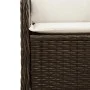Corner garden sofa with brown synthetic rattan cushions by , Outdoor sofas - Ref: Foro24-368983, Price: 119,26 €, Discount: %