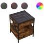 Mitteltisch mit Infinity LED in geräucherter Eiche 40x40x51 cm von , Couchtisch - Ref: Foro24-847719, Preis: 76,71 €, Rabatt: %
