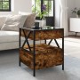 Mitteltisch mit Infinity LED in geräucherter Eiche 40x40x51 cm von , Couchtisch - Ref: Foro24-847719, Preis: 77,83 €, Rabatt: %