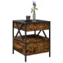 Mitteltisch mit Infinity LED in geräucherter Eiche 40x40x51 cm von , Couchtisch - Ref: Foro24-847719, Preis: 76,71 €, Rabatt: %