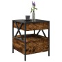 Mitteltisch mit Infinity LED in geräucherter Eiche 40x40x51 cm von , Couchtisch - Ref: Foro24-847719, Preis: 77,83 €, Rabatt: %