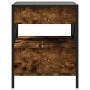 Mitteltisch mit Infinity LED in geräucherter Eiche 40x40x51 cm von , Couchtisch - Ref: Foro24-847719, Preis: 77,83 €, Rabatt: %