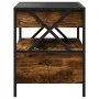Mitteltisch mit Infinity LED in geräucherter Eiche 40x40x51 cm von , Couchtisch - Ref: Foro24-847719, Preis: 76,71 €, Rabatt: %