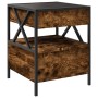 Coffee table with Infinity LED smoked oak 40x40x51 cm by , Coffee table - Ref: Foro24-847719, Price: 77,75 €, Discount: %