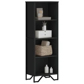 Engineered wood black shelf 50x31x137.5 cm by , Bookcases and shelves - Ref: Foro24-848609, Price: 61,47 €, Discount: %