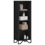 Estantería de madera de ingeniería negra 50x31x137,5 cm de , Librerías y estanterías - Ref: Foro24-848609, Precio: 62,17 €