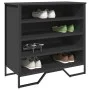 Engineered wood black shoerack 80x38x78 cm by , Shoe racks and shoe organizers - Ref: Foro24-848649, Price: 66,03 €, Discount: %