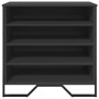 Zapatero de madera de ingeniería negro 80x38x78 cm de , Zapateros y organizadores de calzado - Ref: Foro24-848649, Precio: 67...