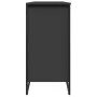 Engineered wood black shoerack 80x38x78 cm by , Shoe racks and shoe organizers - Ref: Foro24-848649, Price: 66,03 €, Discount: %