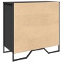 Engineered wood black shoerack 80x38x78 cm by , Shoe racks and shoe organizers - Ref: Foro24-848649, Price: 67,09 €, Discount: %