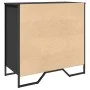 Engineered wood black shoerack 80x38x78 cm by , Shoe racks and shoe organizers - Ref: Foro24-848649, Price: 66,03 €, Discount: %