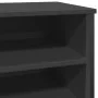 Engineered wood black shoerack 80x38x78 cm by , Shoe racks and shoe organizers - Ref: Foro24-848649, Price: 66,03 €, Discount: %
