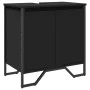 Armario para lavabo de baño madera ingeniería negro 60x35x60 cm de , Muebles de baño - Ref: Foro24-848654, Precio: 74,92 €, D...