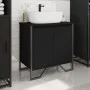 Armario para lavabo de baño madera ingeniería negro 60x35x60 cm de , Muebles de baño - Ref: Foro24-848654, Precio: 74,92 €, D...