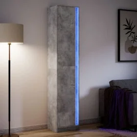 Aparador con LED madera ingeniería gris 41,5x32,5x200 cm de , Aparadores - Ref: Foro24-3307901, Precio: 130,91 €, Descuento: %