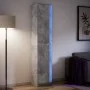 Aparador con LED madera ingeniería gris 41,5x32,5x200 cm de , Aparadores - Ref: Foro24-3307901, Precio: 130,91 €, Descuento: %