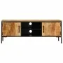 Mueble de TV madera maciza de mango rugosa 110x35x40 cm de , Almacenamiento para CD y DVD - Ref: Foro24-376043, Precio: 208,8...