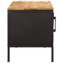 Mueble de TV madera maciza de mango rugosa 110x35x40 cm de , Almacenamiento para CD y DVD - Ref: Foro24-376043, Precio: 212,8...
