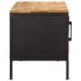 Mueble de TV madera maciza de mango rugosa 110x35x40 cm de , Almacenamiento para CD y DVD - Ref: Foro24-376043, Precio: 208,8...