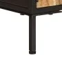 Mueble de TV madera maciza de mango rugosa 110x35x40 cm de , Almacenamiento para CD y DVD - Ref: Foro24-376043, Precio: 208,8...