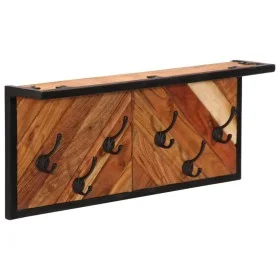 Wandgarderobe mit 6 massiven Mangoholzhaken. von , Regale und Regale - Ref: Foro24-376048, Preis: 63,03 €, Rabatt: %