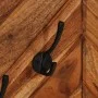 Wall-mounted coat rack with 6 solid mango wood hooks by , Shelves and shelves - Ref: Foro24-376048, Price: 63,03 €, Discount: %