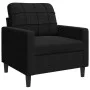 Set of sofas with 4 black velvet cushions by , Sofas - Ref: Foro24-3278366, Price: 690,43 €, Discount: %